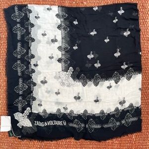 Zadig & Voltaire Merry Stone printed scarf.